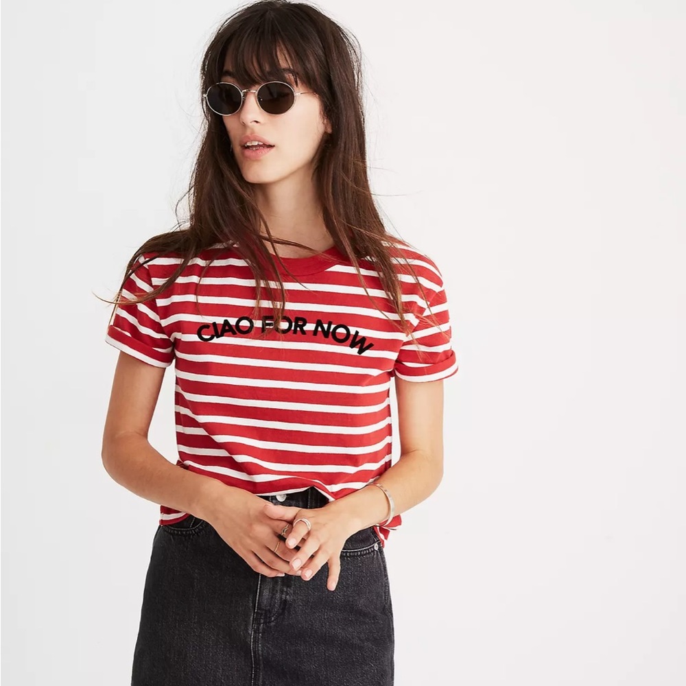 Ciao for Now - cropped tee